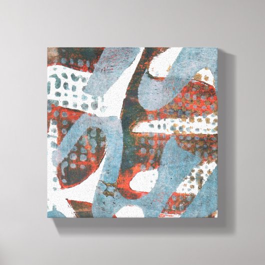 Wilde Bloemen Na de Regen Canvas Afdruk (Voorkant)