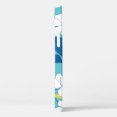 Wilde bloemen naadloos op witte achtergrond Case-Mate iPhone case (Achterkant / Rechts)
