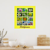 Wilde bloemen Natuur Poster (Keuken)