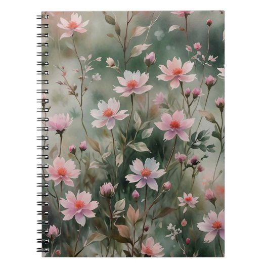  wilde bloemen notitieboek (Voorkant)
