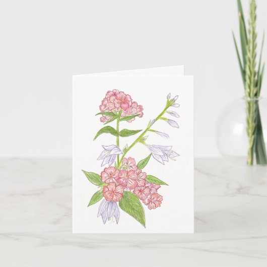 Wilde bloemen Notitiekaart (Voorkant)