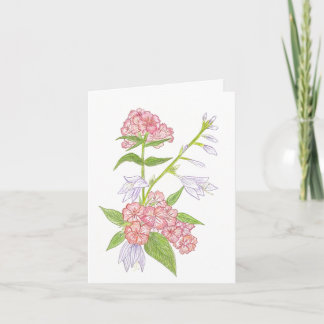 Wilde bloemen Notitiekaart