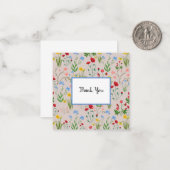  wilde bloemen notitiekaartje (Voorkant / Achterkant in situ)