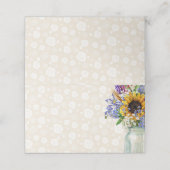 Wilde bloemen ontwerp, plaats kaarten plaatskaartje (Buitenkant ongevouwen)