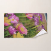 Wilde bloemen op de Waterverf van Dusk - Floral Ar Bad Handdoek (Handdoek)