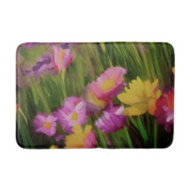 Wilde bloemen op de Waterverf van Dusk - Floral Ar