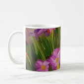 Wilde bloemen op de Waterverf van Dusk - Floral Ar Koffiemok (Links)