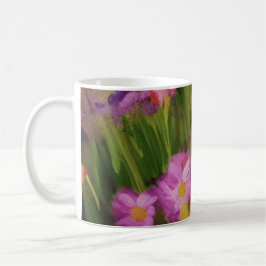 Wilde bloemen op de Waterverf van Dusk - Floral Ar Koffiemok