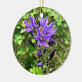 Wilde bloemen op het spoor, Oregon Keramisch Ornament (Links)