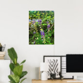 Wilde bloemen op het spoor, Oregon Poster (Thuiskantoor)