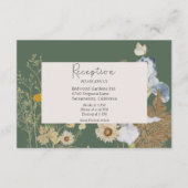 Wilde bloemen op Kaart voor het verzamelen van wed (Voorkant)