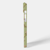 Wilde bloemen op pistachegroen Case-Mate iPhone case (Achterkant / Links)
