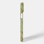 Wilde bloemen op pistachegroen Case-Mate iPhone case (Achterkant / Rechts)