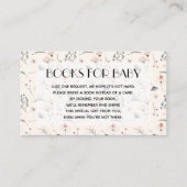 Wilde bloemen op verzoek van ivoren Baby Informatiekaartje (Voorkant)