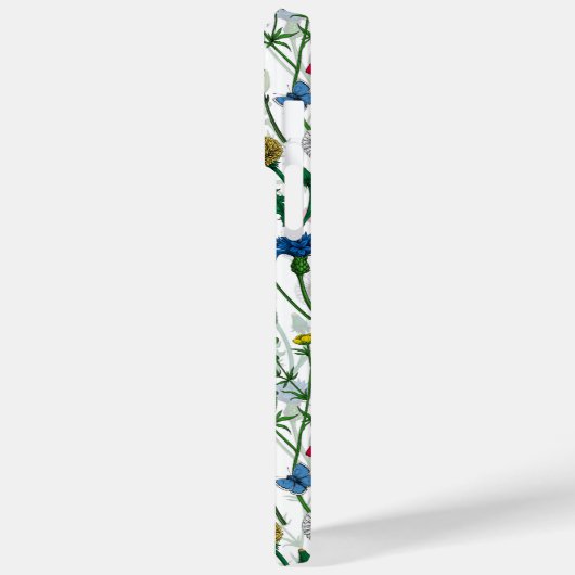 Wilde bloemen op wit Case-Mate iPhone case (Achterkant / Links)