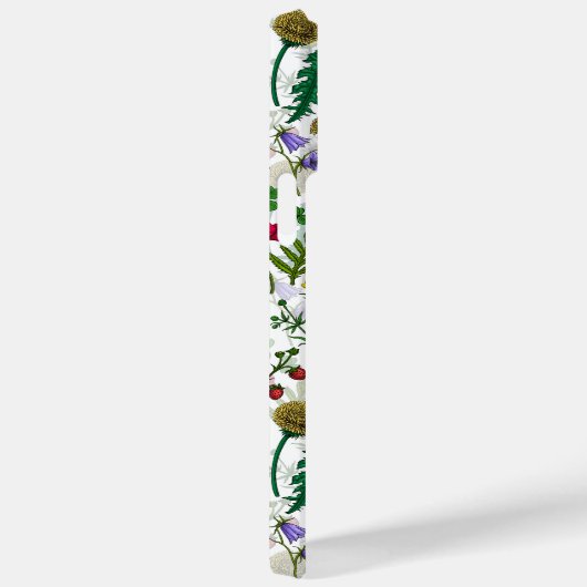 Wilde bloemen op wit Case-Mate iPhone case (Achterkant / Rechts)