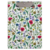 Wilde bloemen op wit klembord (Voorkant)