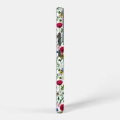 Wilde bloemen op wit samsung galaxy hoesje (Rechterkant)
