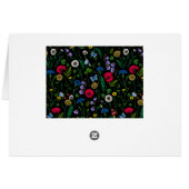 Wilde bloemen op zwart (Achterkant Horizontaal)