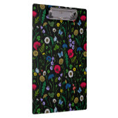 Wilde bloemen op zwart klembord (Rechts)