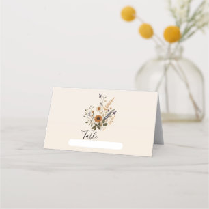 Wilde Bloemen Oude Bloemen Boeket Boheemse Bruilof Plaatskaartje