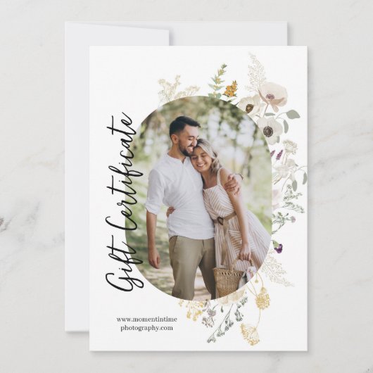 Wilde bloemen | Ovale foto | Fotografie cadeau Kaa (Voorkant)