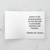 Wilde bloemen PaaspaasKaart (Grote lettersoort) Feestdagen Kaart (Binnen)