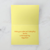 Wilde bloemen papaver en paasmakerij kaart (Binnen)