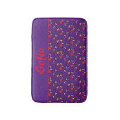 Wilde bloemen papaverpapaver paars badmat (Voorkant Verticaal)