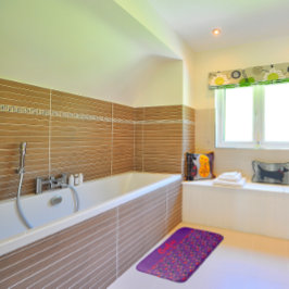 Wilde bloemen papaverpapaver paars badmat