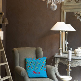 Wilde bloemen papaverschildpad werpen kussen