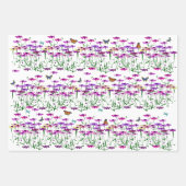 Wilde bloemen Papieren vellen verpakken (Voorkant)