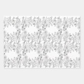 Wilde bloemen Papieren vellen verpakken (Voorkant 2)