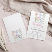 Wilde Bloemen Pastel Kleur Bloemen Baby Borrel