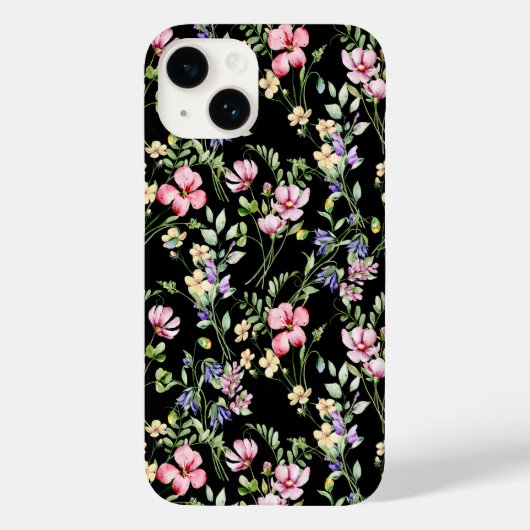 Wilde bloemen Patroon Case-Mate iPhone Case (Achterkant)
