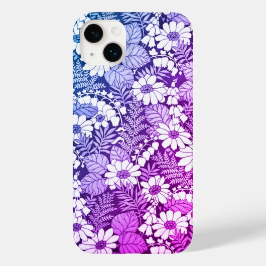 Wilde bloemen patroon iPhone / iPad case (Achterkant)