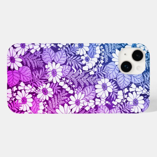 Wilde bloemen  patroon iPhone / iPad case (Achterkant (horizontaal))