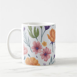 Wilde bloemen patroon koffiemok