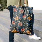 Wilde bloemen Patroon | Monogram Canvas tas
