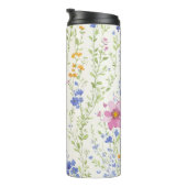 Wilde bloemen Patroon Thermosbeker (Geroteerd rechts)