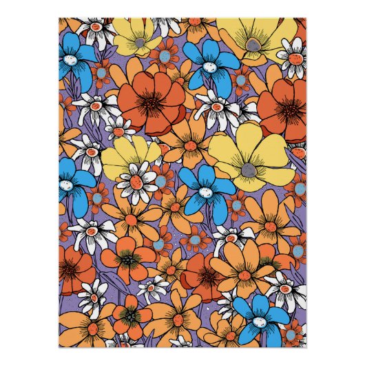 Wilde bloemen perfect poster (Voorkant)