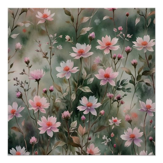  wilde bloemen perfect poster (Voorkant)