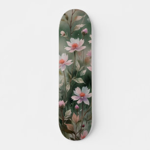 wilde bloemen persoonlijk skateboard