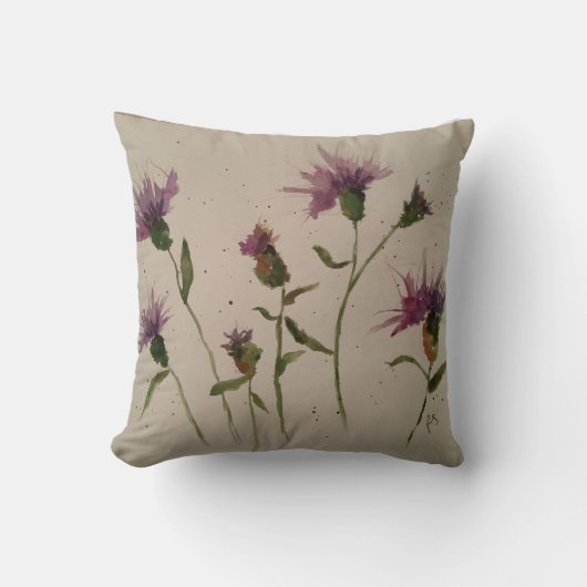 Wilde bloemen Pillow Kussen (Voorkant)