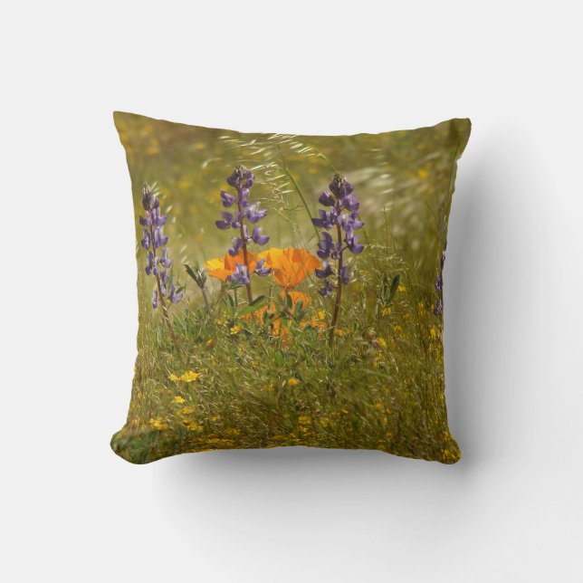 Wilde bloemen Pillow Kussen (Voorkant)