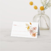 Wilde bloemen plaatskaarten, bloem plaatskaarten plaatskaartje (Voorkant)