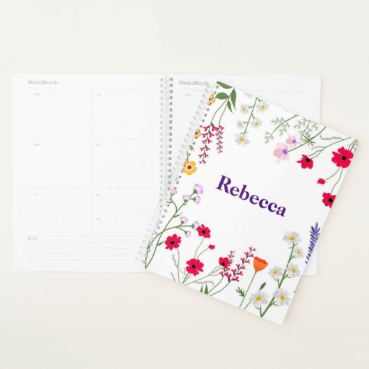 Wilde bloemen planner (Display)