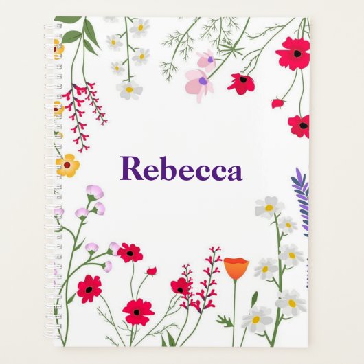 Wilde bloemen planner (Voorkant)