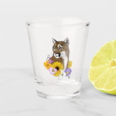 Wilde Bloemen Poema Bergleeuw Poema Shot Glas (Voorkant)