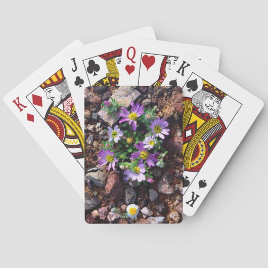 Wilde bloemen pokerkaarten (Achterkant)
